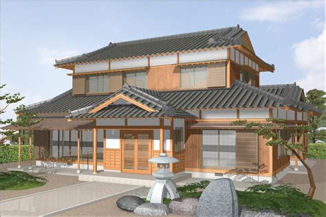 This Detailed 3d Render Of A Traditional Japanese House Was Created In