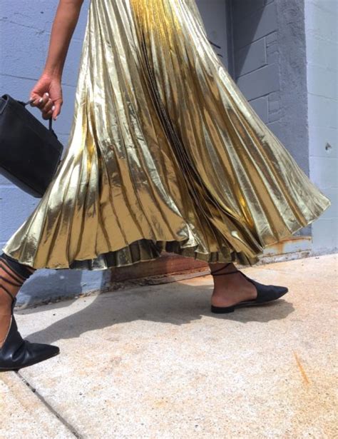 The Gold Metallic Skirt Where Did U Get That