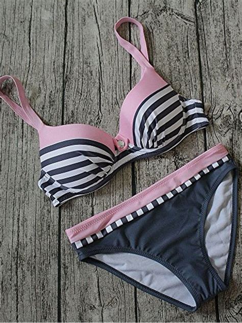 Sayfut Sayfut Best Summer Bikini Set Padded Swimsuit Top Triangle My