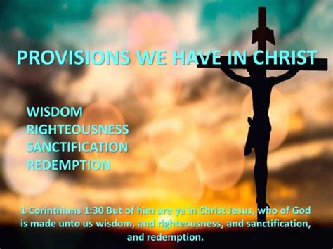 Provisions We Have In Christ John Rasicci