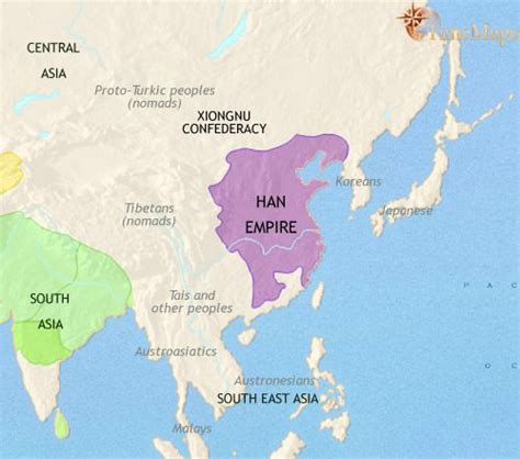 Eastasia200bc China Map Asian Maps Modern Japan