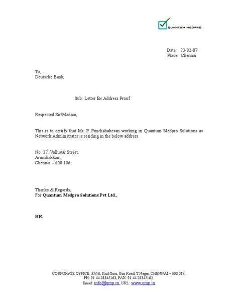 How to write a declaration on a resume. declaration letter format Address Proof Letter # ...