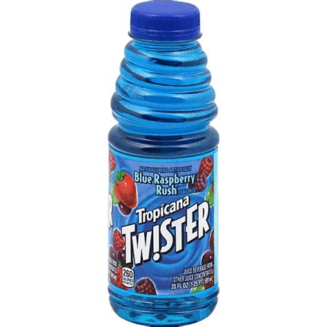 Tropicana Twister Juice Beverage Blue Raspberry Rush Juice