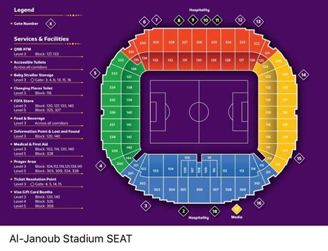 Al Janoub Stadium Tickets And Seating Map Qatar World Cup Images And