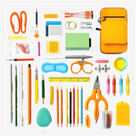 School Supplies Stationery Tools Back To School Pencil Pen Png