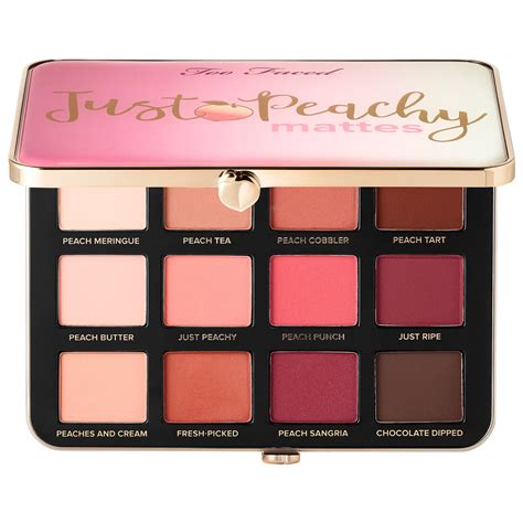 Too Faced Just Peachy Velvet Matte Eyeshadow Palette Available Now