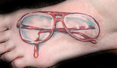 Realistic Glasses Tattoo By Evan Olin Tattoonow