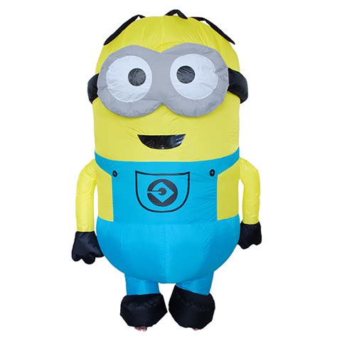 adult inflatable two eyes minion costume halloween cosplay uk