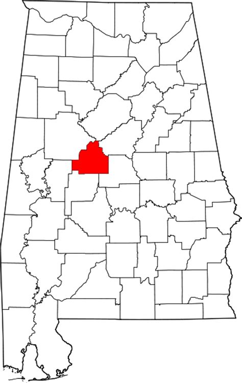 All 67 Alabama Counties On A Map For Reference