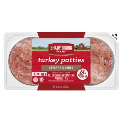 Shady Brook Farms Savory Seasoned Turkey Patties Ct Lbs