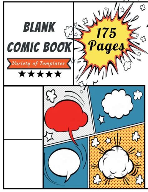 Blank Comic Book 175 Pages With Variety Of Templates A Large 85 X 11