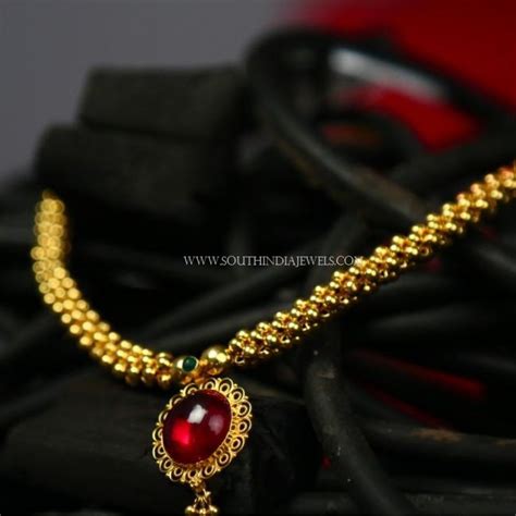Gold choker necklace design with price. Pin on jewellery