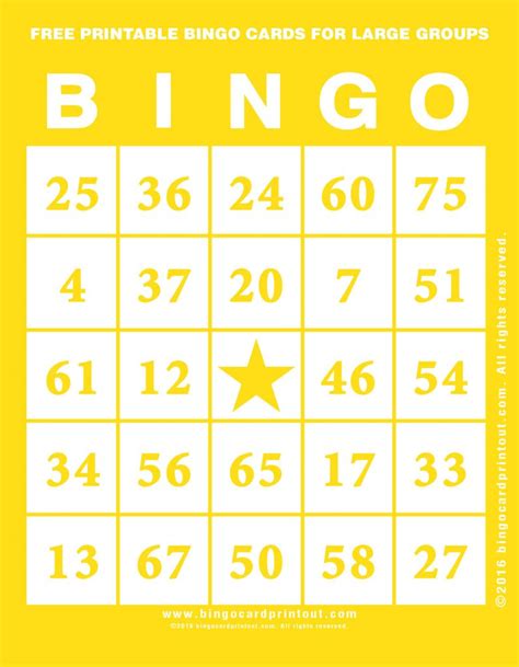 Free Printable Bingo Cards For Large Groups Printable Bingo Cards