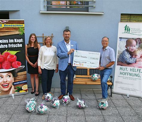 Spendenübergabe An Den Förderverein Für Krebskranke Kinder Tübingen E