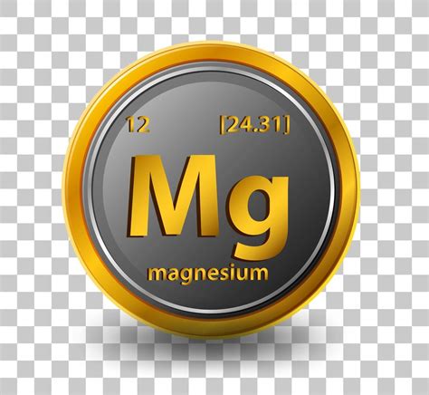 Magnesium Chemical Element Chemical Symbol With Atomic Number And