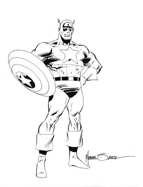 Captain America By Mike Zeck In Jason Caldwell S Commissions And