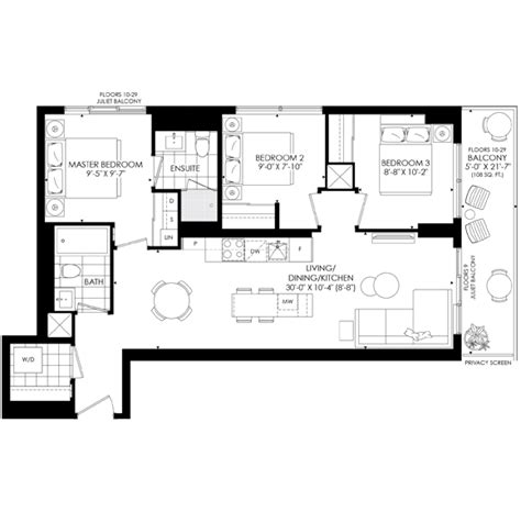 The Modern Condo Toronto Floor Plans Review Home Decor