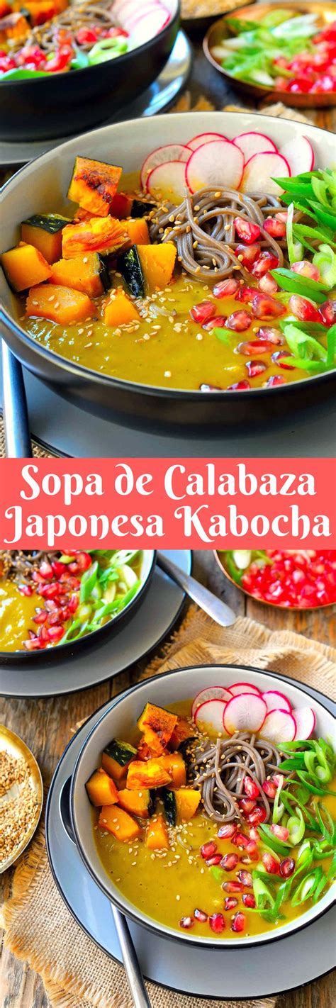 Sopa de Calabaza Japonesa Kabocha | Receita | Receitas, Culinaria, Vegetariano