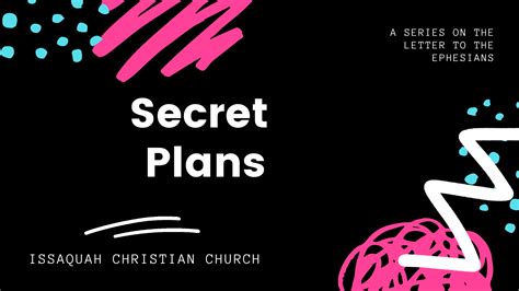 Secret Plans Faithlife Sermons