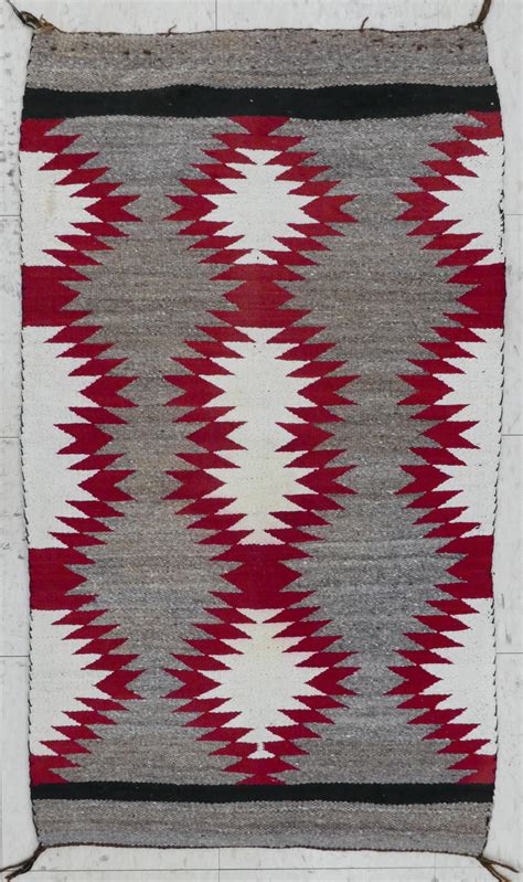 Sold Price Navajo Diamond Pattern Wool Small Rug August 4 0122 10