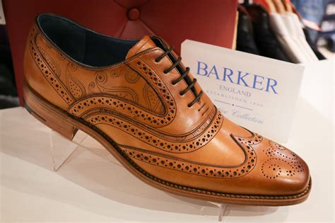 Barker Shoes Mclean Tan Laser Cavendish Menswear