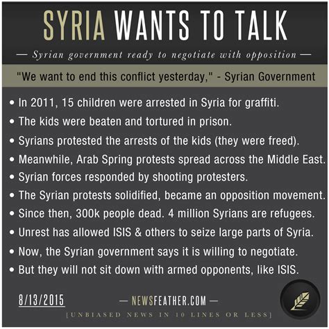 syria wants to talk