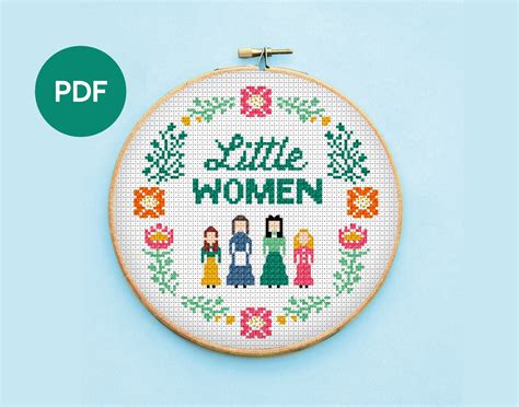 Little Women Cross Stitch Pattern Instant Download Pdf Full Etsy