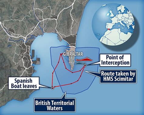 Spanish Warship Chased Is Out Of Gibraltar Waters Again Daily Mail Online