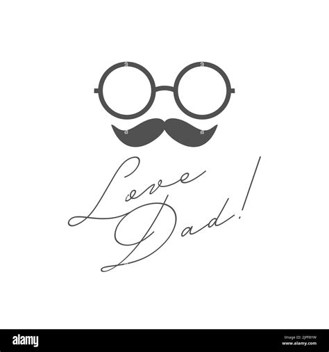 love dad simple handwritten father s day card happy father s day stock vector image and art alamy