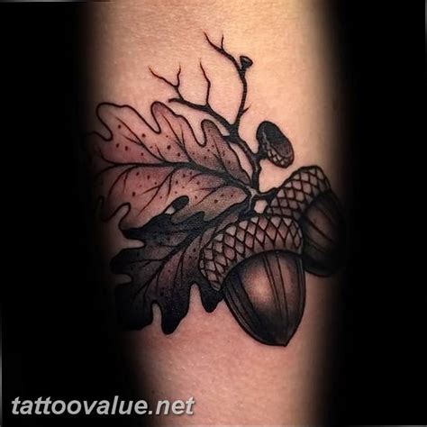 Photo Oak Leaves Tattoo 25052019 №143 Oak Leaves Tattoo Idea
