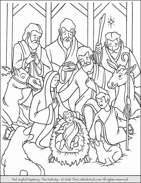 Nativity Characters Coloring Pages At Free Printable