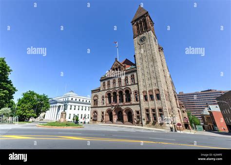 Albany City Hall In New York State In Downtown Albany Stock Photo Alamy