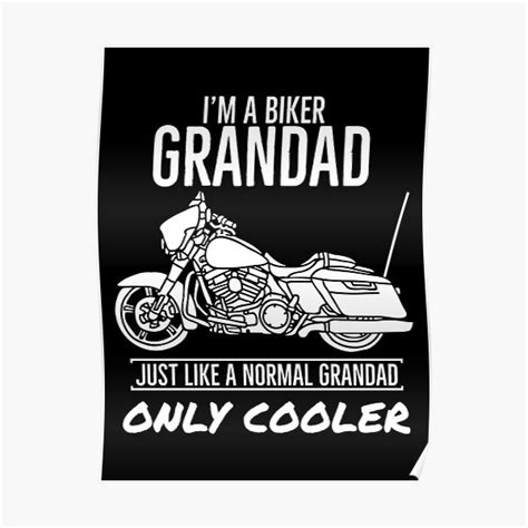 Im A Biker Grandad Just Like Normal Grandad Only Cooler Biker Stuff