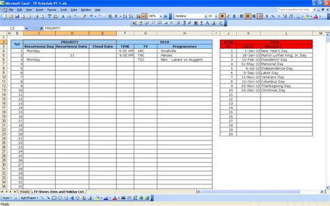Bovard show rundown template this is an example of a show rundown. TV Schedule » ExcelTemplate.net