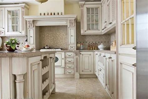 Our warm antique white enhanced a dark brown glaze along the contours of the door is great for any vintage or tuscan style kitchen. 50 Best Antique White Cabinets Enhance Your Kitchen