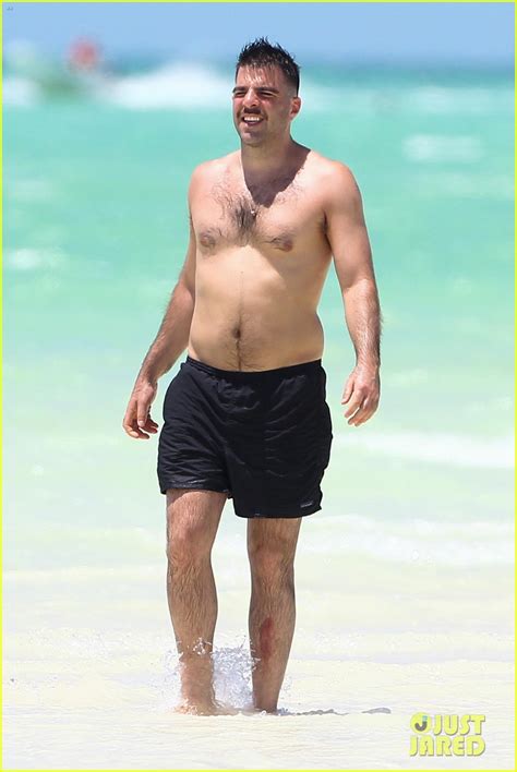 Zachary Quinto Miles Mcmillan Go Shirtless During Mexican Beach Vacay