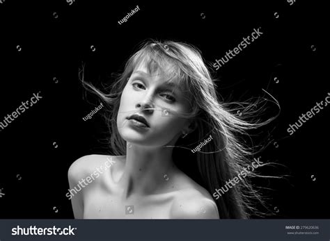 Luxury Naked Woman Flying Hair On Shutterstock