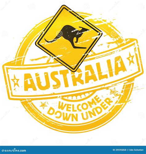 Australia Welcome Down Under Stock Vector - Illustration of