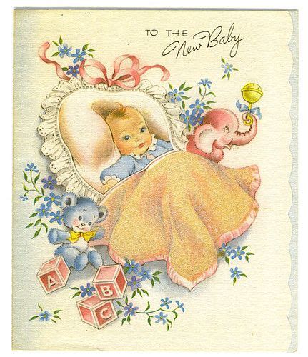 Pin On Vintage Baby Cards