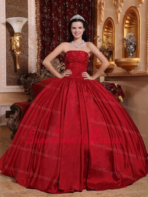 Red Sweet 16 Quinceanera Dress 2013 Clear Line Ruching Beaded Designer