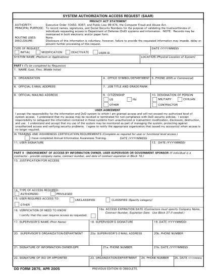 14 Dd Forms 2875 Free To Edit Download And Print Cocodoc