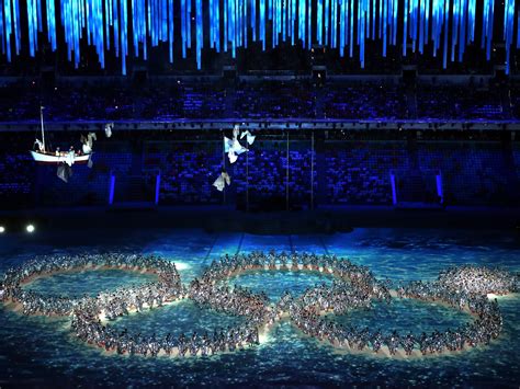 Sochi 2014 Closing Ceremony Dancers Make A Playful Reference To The