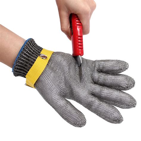 Stainless Steel Wire Metal Mesh Safety Butcher Gloves Cut Proof Protect