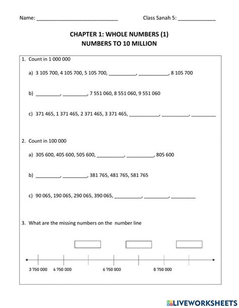 The Worksheet For Rounding Numbers To 10 Millions Is Shown In This Image