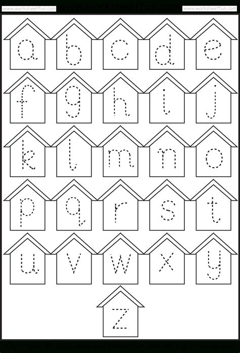 Small Letters Tracing Worksheets