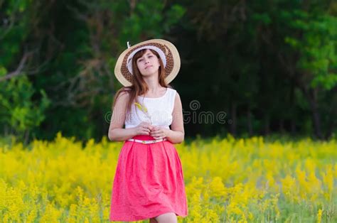 Girl Goes Stock Image Image Of Forward Hand View Pretty 55586329