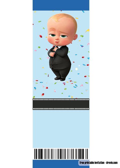 Baby Boss Invitation Template For Your Adorable Little Boss Baby Boy