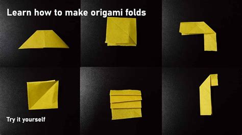 Learn Basic Origami Folds Youtube