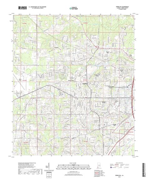 Mytopo Spring Hill Alabama Usgs Quad Topo Map