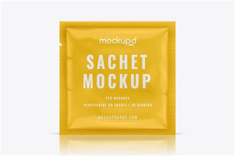 Download Sachet Mockup - 4 Sizes - Mockup Daddy